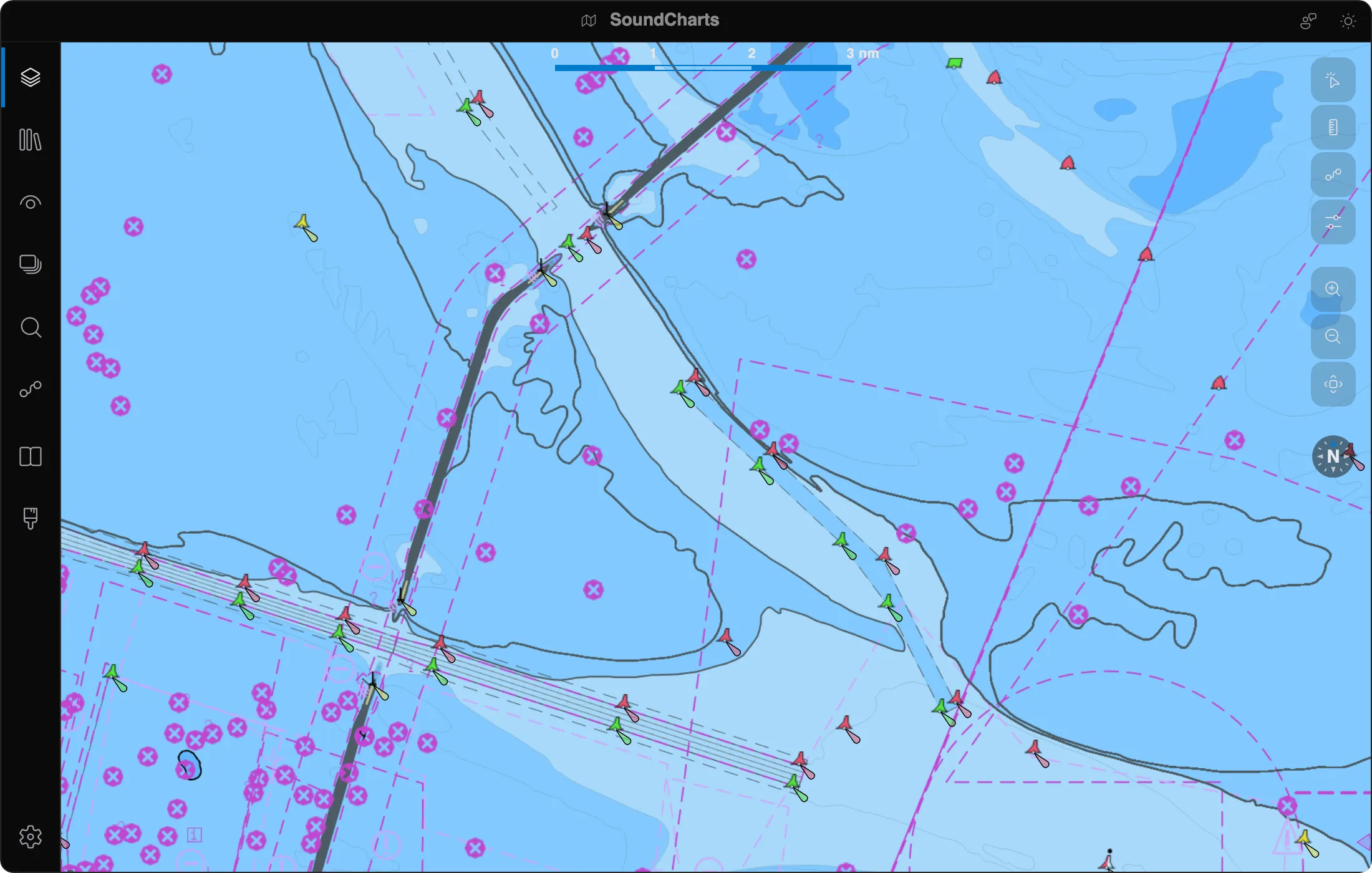NOAA chart of the Chesapeake Bay entrance