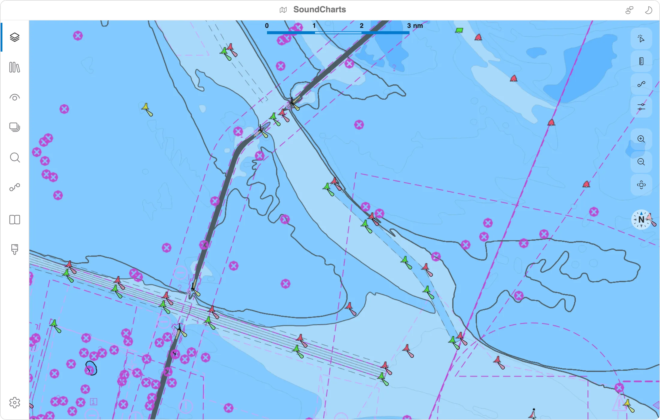NOAA chart of the Chesapeake Bay entrance
