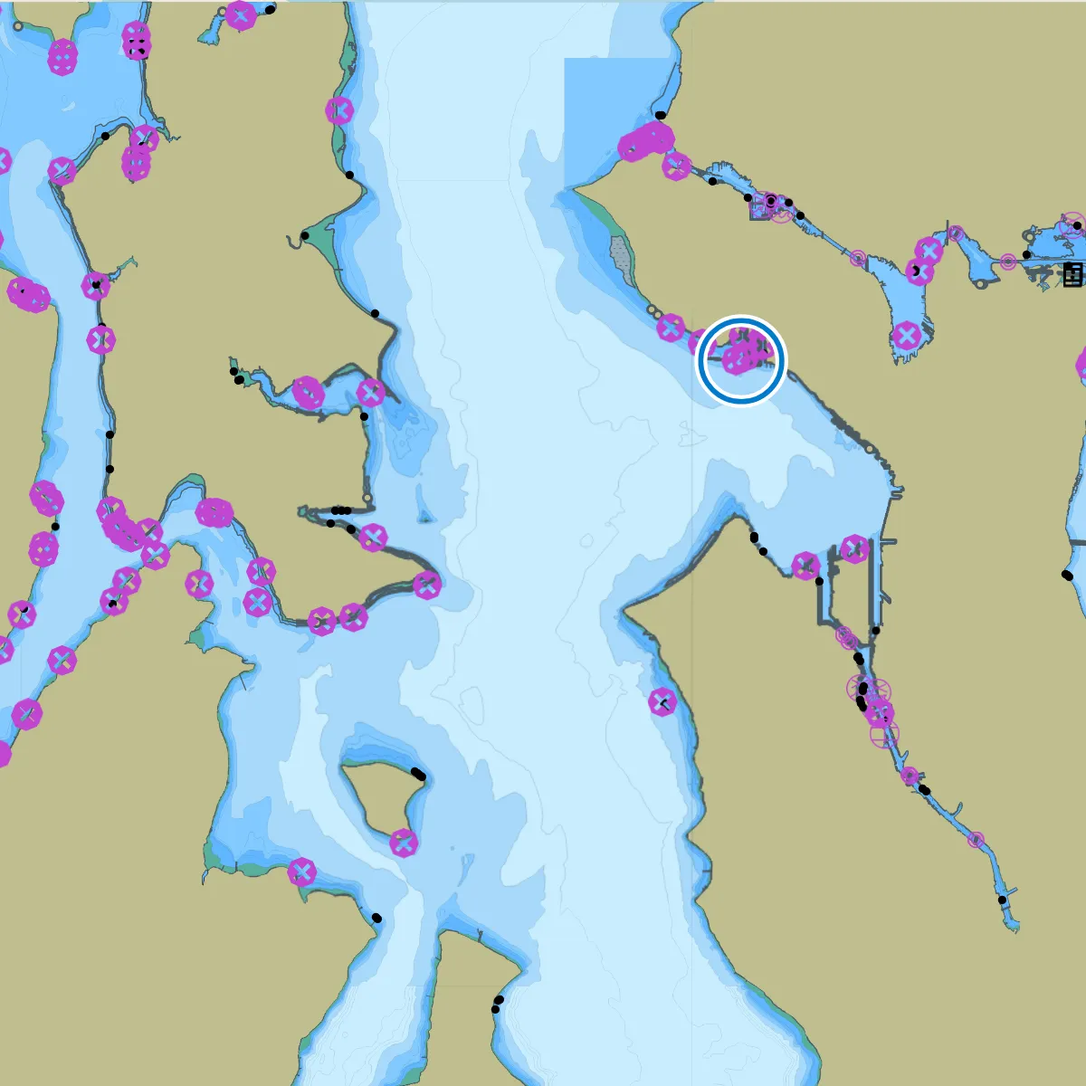 S-102 bathymetry in SoundCharts