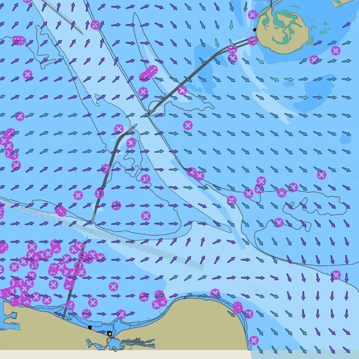 S-111 surface currents in SoundCharts